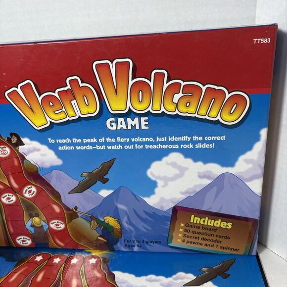 Lakeshore Board Game Verb Volcano Education‎ English Homeschool Cards F4 - Picture 4 of 14